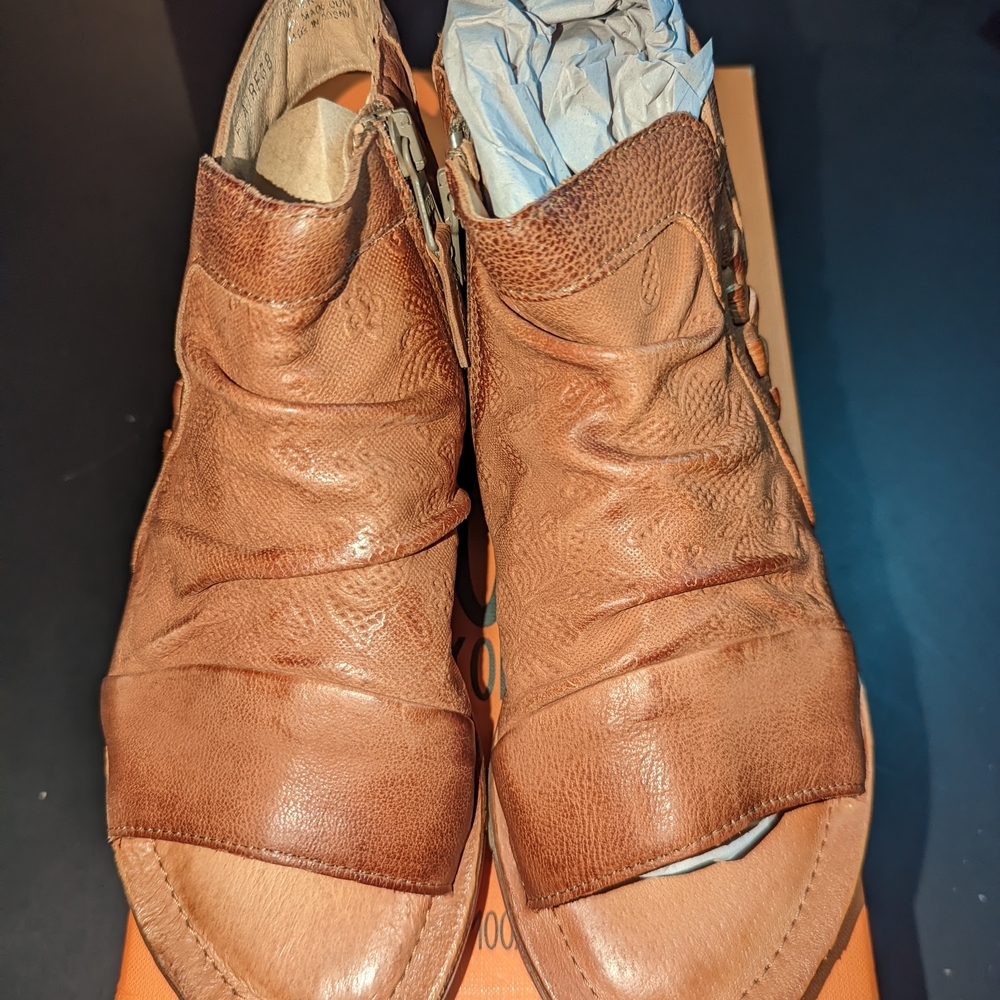 Miz Mooz Brown Sandals with Rustic Charm
